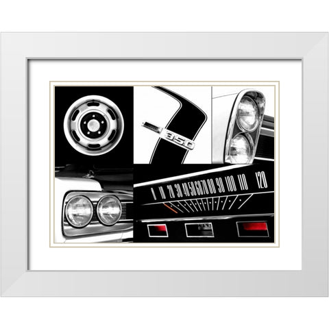 Muscle White Modern Wood Framed Art Print with Double Matting by McCarthy, Matt