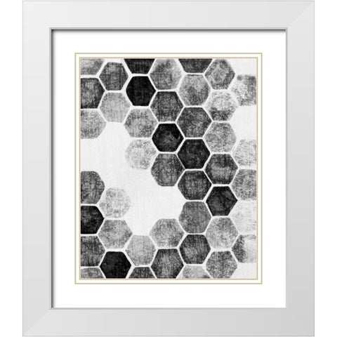 Natural Architecture 1  White Modern Wood Framed Art Print with Double Matting by Lentz, Edith