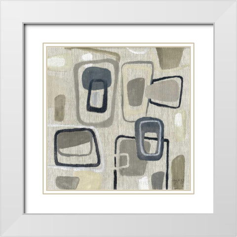 Ottoman 1 White Modern Wood Framed Art Print with Double Matting by Lentz, Edith