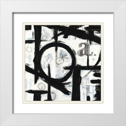 Choices 1  White Modern Wood Framed Art Print with Double Matting by Dascher, Dennis