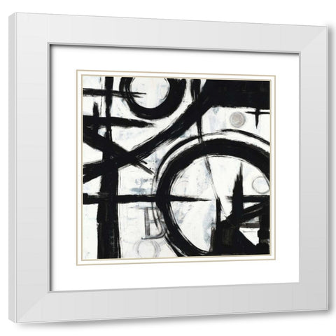 Choices 2 White Modern Wood Framed Art Print with Double Matting by Dascher, Dennis