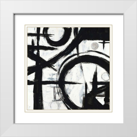 Choices 2 White Modern Wood Framed Art Print with Double Matting by Dascher, Dennis