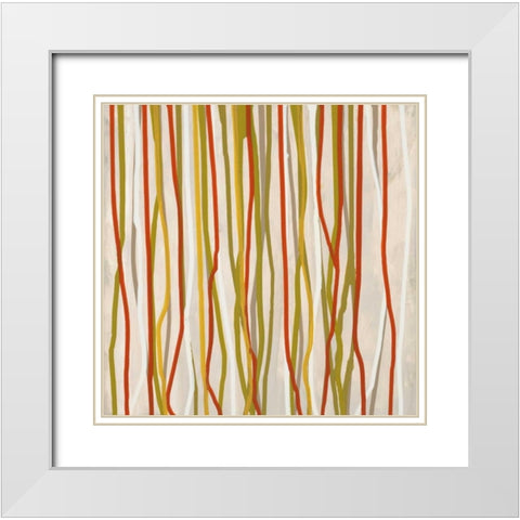 Linear Shift 2 White Modern Wood Framed Art Print with Double Matting by Dascher, Dennis