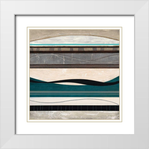 Air Stream 1 White Modern Wood Framed Art Print with Double Matting by Dascher, Dennis