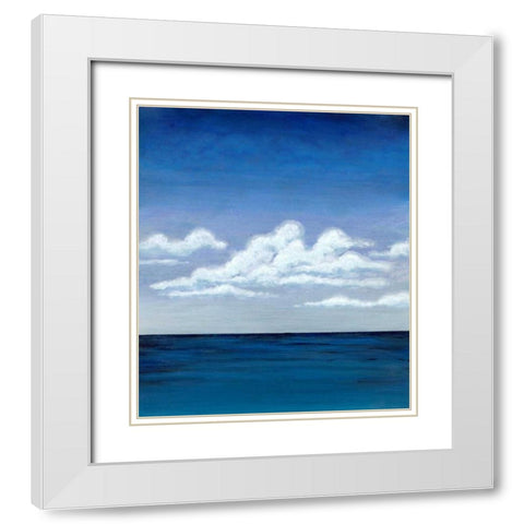 In the Clouds White Modern Wood Framed Art Print with Double Matting by Dascher, Dennis