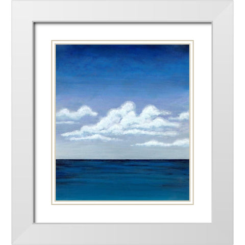 In the Clouds White Modern Wood Framed Art Print with Double Matting by Dascher, Dennis
