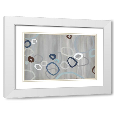 Downtown White Modern Wood Framed Art Print with Double Matting by Dascher, Dennis