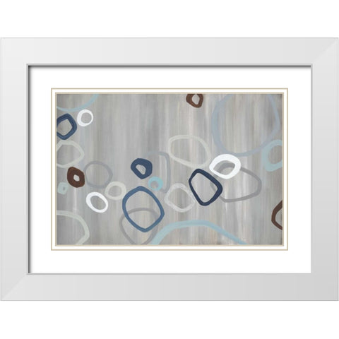 Downtown White Modern Wood Framed Art Print with Double Matting by Dascher, Dennis