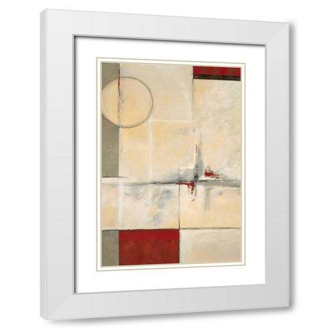 Looking Back 1 White Modern Wood Framed Art Print with Double Matting by Dascher, Dennis