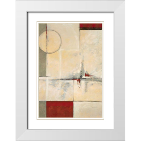 Looking Back 1 White Modern Wood Framed Art Print with Double Matting by Dascher, Dennis