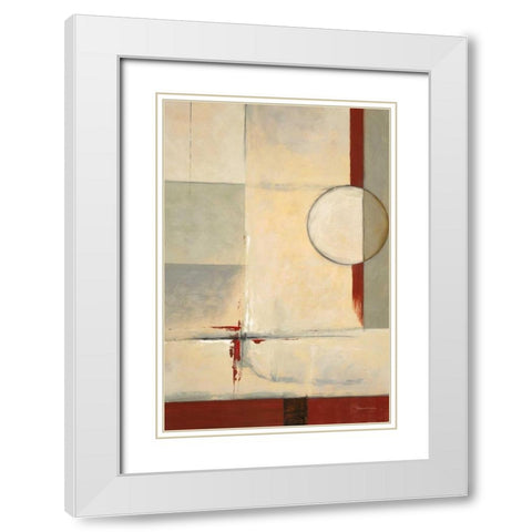 Looking Back 2 White Modern Wood Framed Art Print with Double Matting by Dascher, Dennis