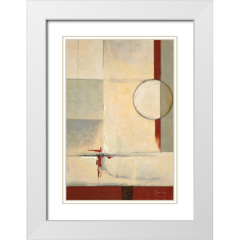 Looking Back 2 White Modern Wood Framed Art Print with Double Matting by Dascher, Dennis