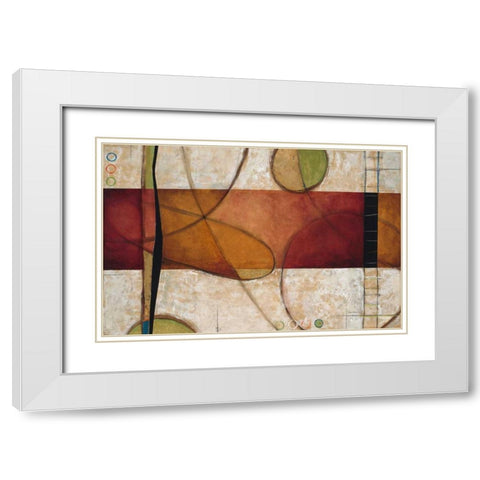 Amber Memories 1  White Modern Wood Framed Art Print with Double Matting by Dascher, Dennis