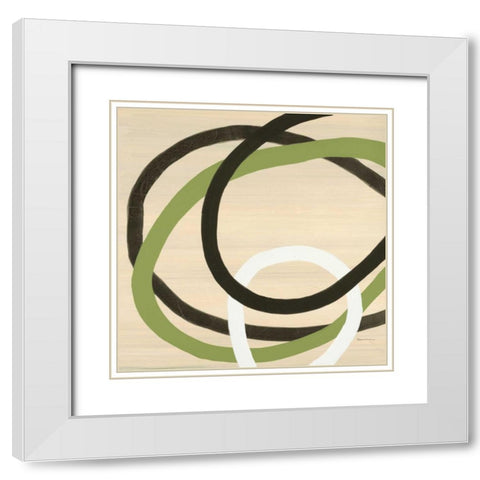 Echo 2 White Modern Wood Framed Art Print with Double Matting by Dascher, Dennis