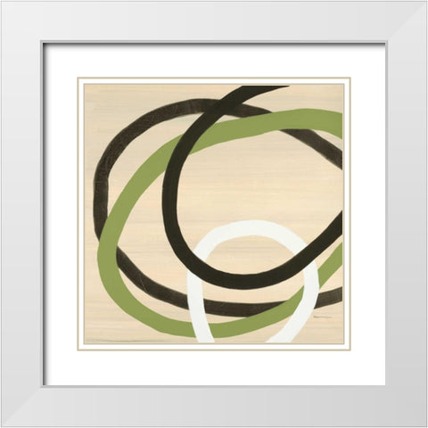 Echo 2 White Modern Wood Framed Art Print with Double Matting by Dascher, Dennis