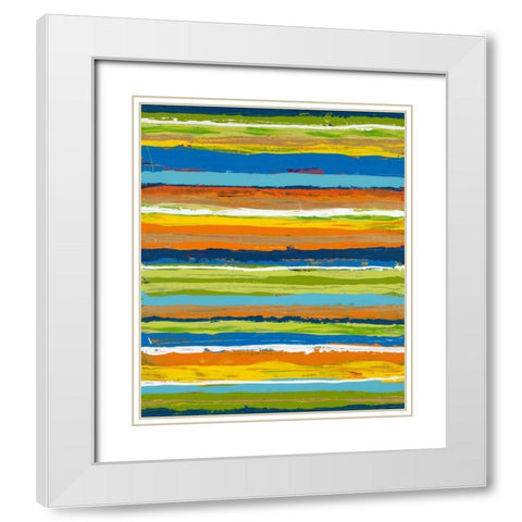 Miami Heat 1 White Modern Wood Framed Art Print with Double Matting by Dascher, Dennis