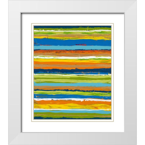 Miami Heat 1 White Modern Wood Framed Art Print with Double Matting by Dascher, Dennis