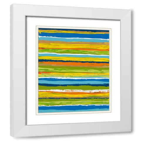 Miami Heat 2 White Modern Wood Framed Art Print with Double Matting by Dascher, Dennis