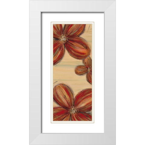 Scarlet Glory 2 White Modern Wood Framed Art Print with Double Matting by Dascher, Dennis