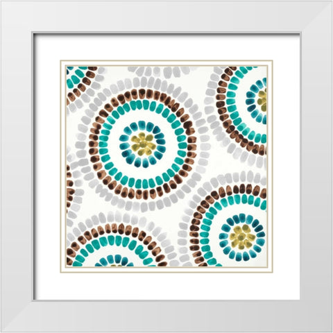 Watery Mark 2 White Modern Wood Framed Art Print with Double Matting by Dascher, Dennis