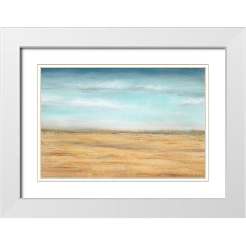 Golden Dawn 1 White Modern Wood Framed Art Print with Double Matting by Dascher, Dennis