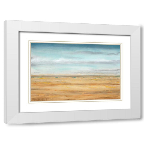Golden Dawn 2 White Modern Wood Framed Art Print with Double Matting by Dascher, Dennis