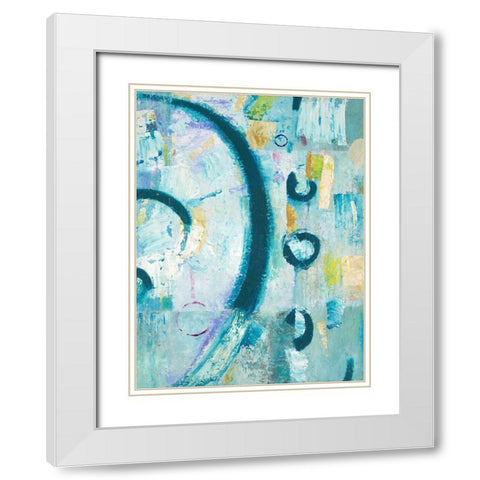 Zoned In White Modern Wood Framed Art Print with Double Matting by Mills, Chris