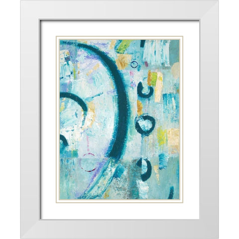 Zoned In White Modern Wood Framed Art Print with Double Matting by Mills, Chris