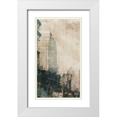 NYC Cool 1 White Modern Wood Framed Art Print with Double Matting by Roko, Ken