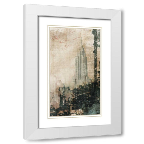 NYC Cool 2 White Modern Wood Framed Art Print with Double Matting by Roko, Ken