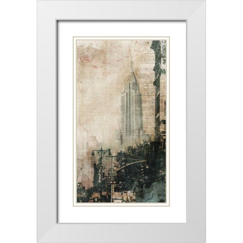 NYC Cool 2 White Modern Wood Framed Art Print with Double Matting by Roko, Ken