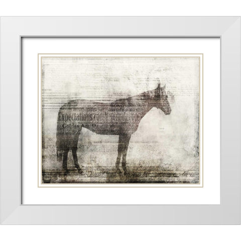 Expectations White Modern Wood Framed Art Print with Double Matting by Roko, Ken