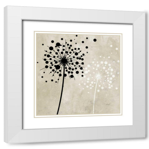 Fly High 2 White Modern Wood Framed Art Print with Double Matting by Roko, Ken