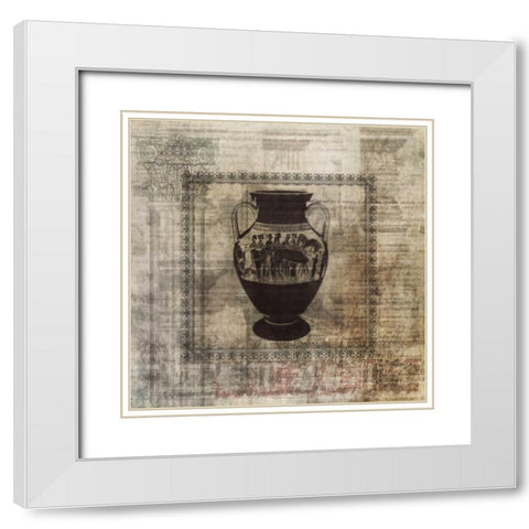 Classical Jug White Modern Wood Framed Art Print with Double Matting by Roko, Ken