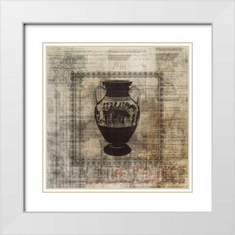 Classical Jug White Modern Wood Framed Art Print with Double Matting by Roko, Ken