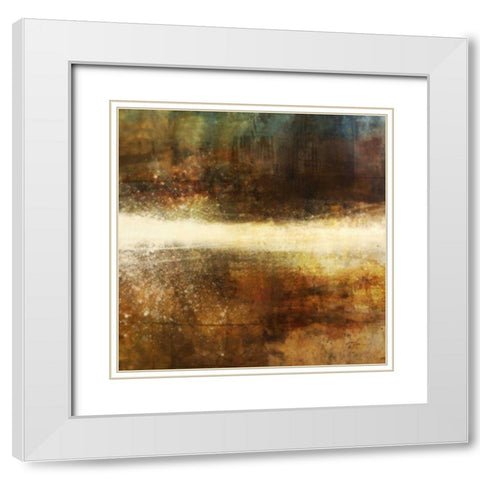 Streamline 1 White Modern Wood Framed Art Print with Double Matting by Roko, Ken