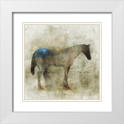 Lone Star 1 White Modern Wood Framed Art Print with Double Matting by Roko, Ken