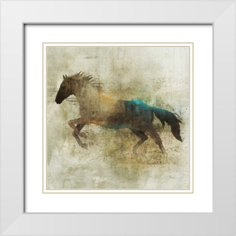 Lone Star 2 White Modern Wood Framed Art Print with Double Matting by Roko, Ken