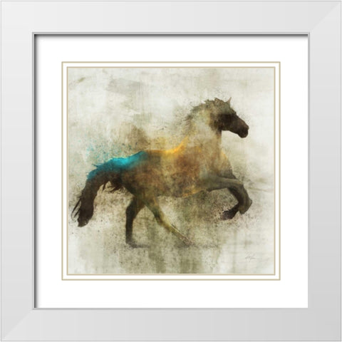 Lone Star 3 White Modern Wood Framed Art Print with Double Matting by Roko, Ken