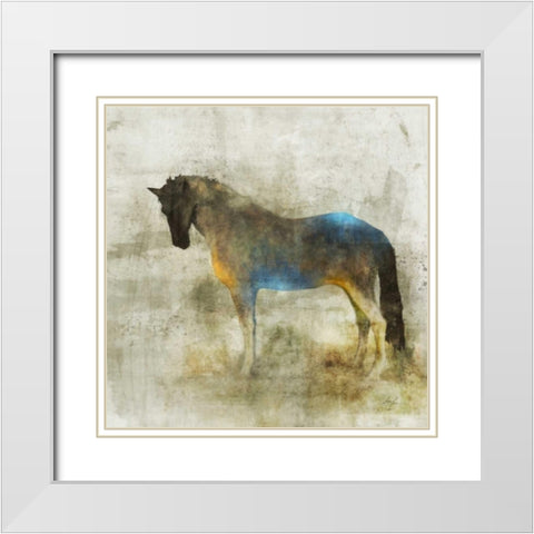 Lone Star 4 White Modern Wood Framed Art Print with Double Matting by Roko, Ken