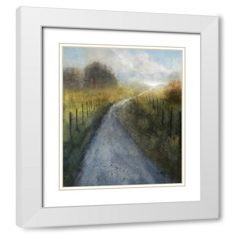 Dream Path 2 White Modern Wood Framed Art Print with Double Matting by Roko, Ken