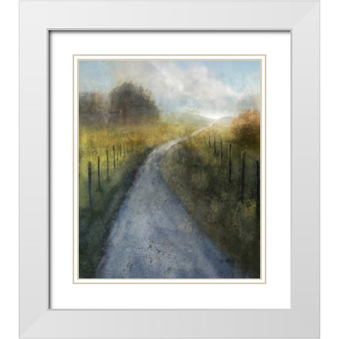 Dream Path 2 White Modern Wood Framed Art Print with Double Matting by Roko, Ken