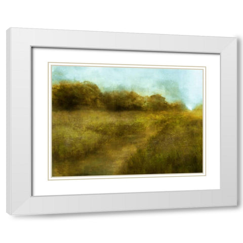 Downton Walk 1 White Modern Wood Framed Art Print with Double Matting by Roko, Ken