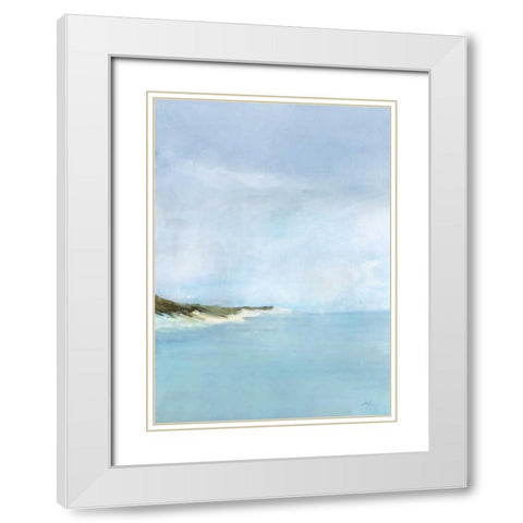 Tidal Breeze White Modern Wood Framed Art Print with Double Matting by Roko, Ken