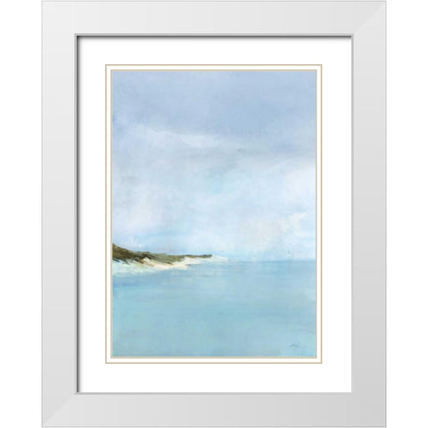Tidal Breeze White Modern Wood Framed Art Print with Double Matting by Roko, Ken