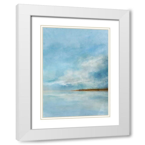 Tidal Dream White Modern Wood Framed Art Print with Double Matting by Roko, Ken