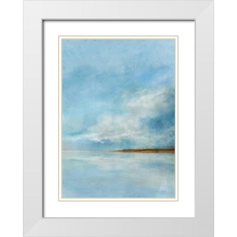 Tidal Dream White Modern Wood Framed Art Print with Double Matting by Roko, Ken