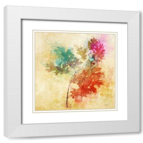 Vibrant Autumn 1 White Modern Wood Framed Art Print with Double Matting by Roko, Ken
