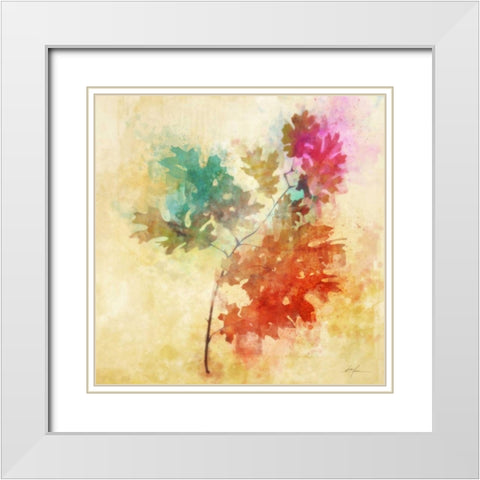 Vibrant Autumn 1 White Modern Wood Framed Art Print with Double Matting by Roko, Ken