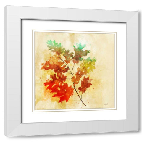 Vibrant Autumn 2 White Modern Wood Framed Art Print with Double Matting by Roko, Ken